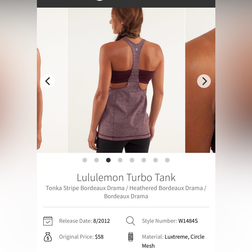 🍋Women’s Lululemon Turbo tank size 8🍋